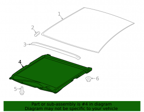 Sunroof mechanism frame Infiniti QX30 17-