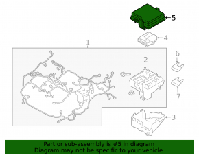 Hyundai Tucson 19-21 underhood fuse box cover