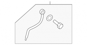 Coolant pipe for turbine Porsche Cayenne 958 11-17 4.8 Turbo