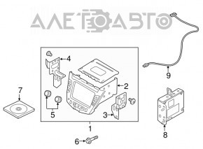 Monitor, display, navigation Hyundai Veloster 12-13