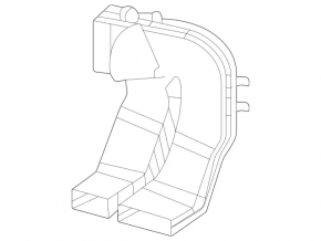 Rear right center console air duct Mercedes W167 GLE 350 450 20-24