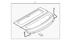 Mazda3 03-09 HB trunk shelf