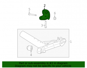 Rear left burdock beam Ford Fiesta 11-19
