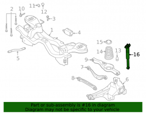 Rear right shock absorber Mazda CX-7 10-12 rest