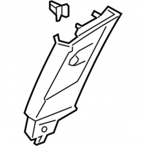 Center pillar trim upper belt right Lincoln MKC 15- beige