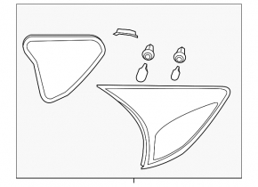 Inner light trunk lid left Mazda CX-5 13-16