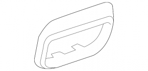Right front panel air vent trim for Ford Explorer 20-24, black, scratches