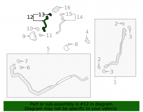 Rear Row Air Conditioner Return Line for Porsche Cayenne 19-23