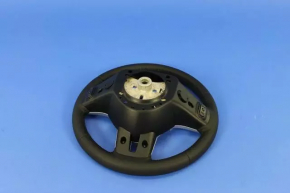 Naked steering wheel Dodge Journey 11-16 leather black, heated, without buttons, with pads, scratches