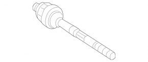 Steering rod right Mercedes W211 E350 02-09