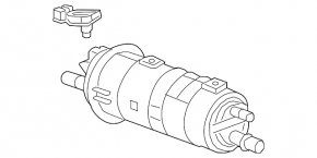 Chevrolet Volt 16-carbon absorber canister assembly