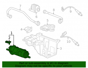 Chevrolet Volt 16-carbon absorber canister assembly