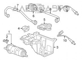 Chevrolet Volt 16-carbon absorber canister assembly