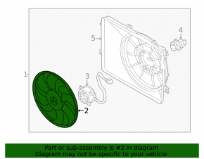 Cooling Fan Impeller Hyundai Tucson 16-21