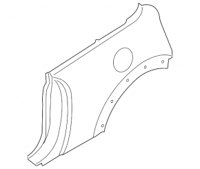 Quarter wing rear right Mini Cooper F56 3d 14-23