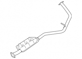 Subaru Forester 19-24 SK mid exhaust pipe rusty