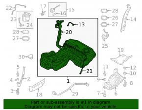Fuel tank Audi A6 C7 12-18