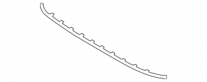 Front bumper central molding for Audi Q8 19-23