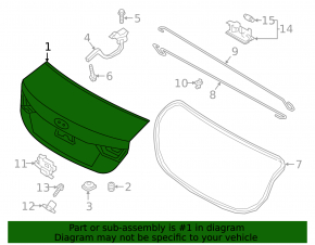 Hyundai Accent 18-22 trunk lid