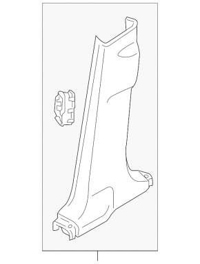 Center pillar trim lower right Nissan Murano z51 09-14 beige