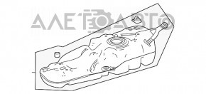 Fuel tank Toyota Highlander 20- 2.4t, 3.5