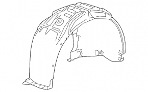Front right fender liner Chevrolet Cruze 16-