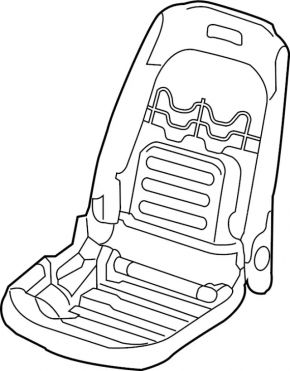 Infiniti QX30 17-20 driver's seat backrest tilt adjustment motor without frame