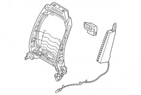 Kia Niro 23-24 driver's seat lumbar support with pump, without frame