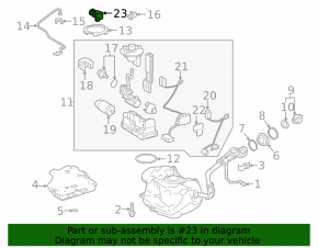 Fuel pressure sensor Toyota Rav4 19-22 on the low pressure rail