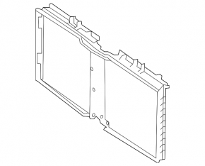Mercedes W167 GLE 350 450 20-25 radiator deflector blind frame