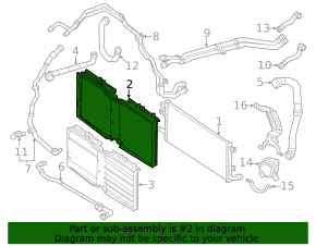 Mercedes W167 GLE 350 450 20-25 radiator deflector blind frame