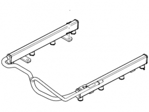 Fuel Rail Ford Mustang mk6 15-17 5.0