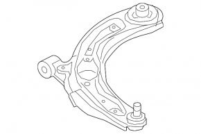 Lower control arm, front right, Mazda CX-3 18-21