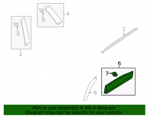 Mazda CX-50 23-25 lower rear right door trim structure