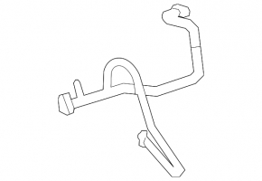 Air conditioning pipe, compressor-heater, second Mercedes X164 GL