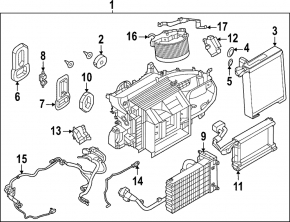 Actuator motor for the heater ventilation system of the Nissan Ariya 23-25