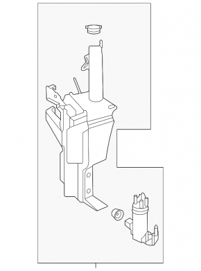 Nissan Ariya 23-25 Windscreen Washer Reservoir