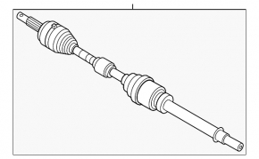 Drive axle shaft front left Nissan Sentra 20-24