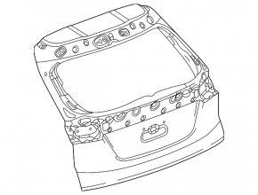 Naked tailgate Chevrolet Bolt EUV 22-23