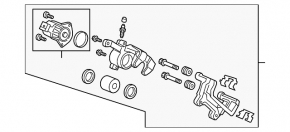 Rear right support Honda CRV 17-22 electric