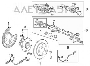 Rear right support Honda CRV 17-22 electric