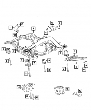 Jeep Grand Cherokee WK2 16-22 front subframe