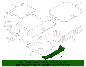 Rear trunk tray for BMW X5 G05 24-26