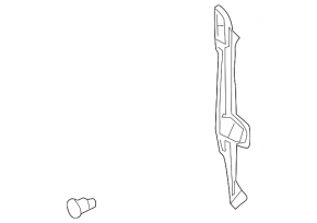 Wing seal door-wing right Toyota Prius 20 04-09