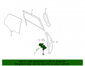 Rear right window lift motor Porsche Macan 15-18
