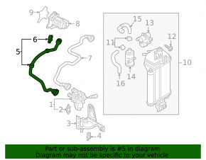 Crankcase exhaust pipe for VW Tiguan 18-24 with sensor