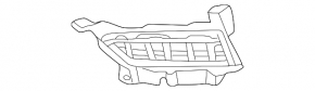 Right front bumper grille for Nissan Versa 20-22 under fog lights