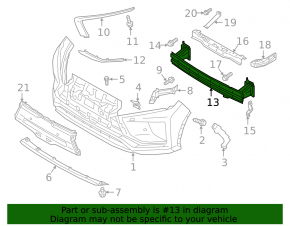 Front bumper reinforcement Mitsubishi Eclipse Cross 18-
