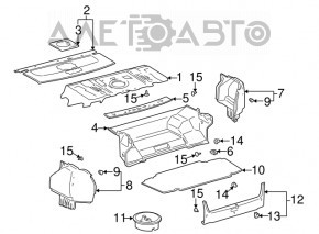 Lexus ES300 ES330 spare tire tray insert