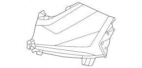 Rear bumper bare right side Hyundai Tucson 22-24